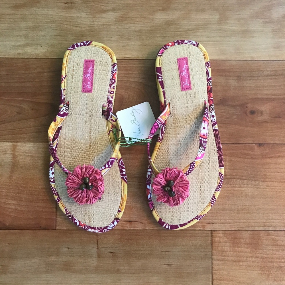 NWT Vera Bradley Flip Flops